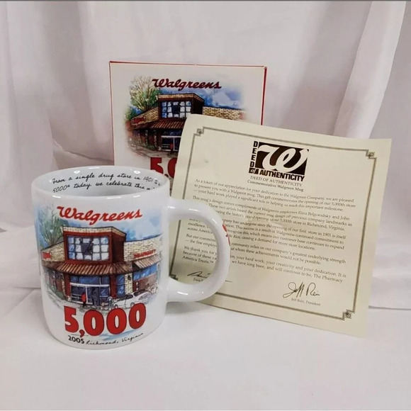 Walgreens Commemorative Mugs With Authenticity Certificates Set Of 4 - Picture 4 of 16
